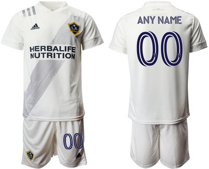 Men 2020-2021 club Los Angeles Galaxy home customized white Soccer Jerseys